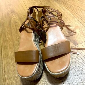 Blacker and Bond Wrap Platform Sandals